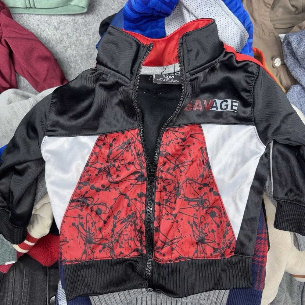 Boys Jackets Size 12M Lot Of 32 Mixed Nike Jordan Reebok Carters Toddler Coats
